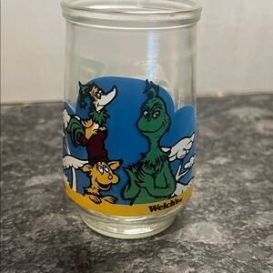 Welch's Dr. Seuss Character Glass - Blue and Yellow